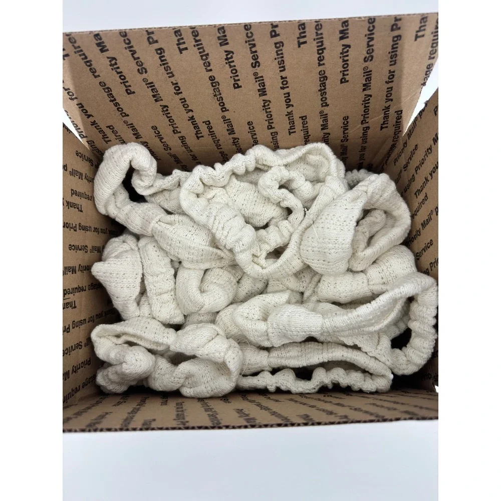 Baby Bgosh 1 Pack Headwraps Cream Ivory Textured Knit Knotted Headbands 0-9M